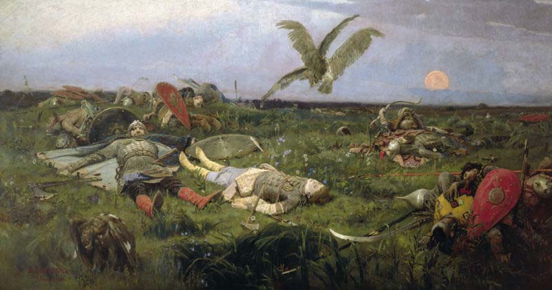 The field of Igor Svyatoslavich battle with the Polovtsy,